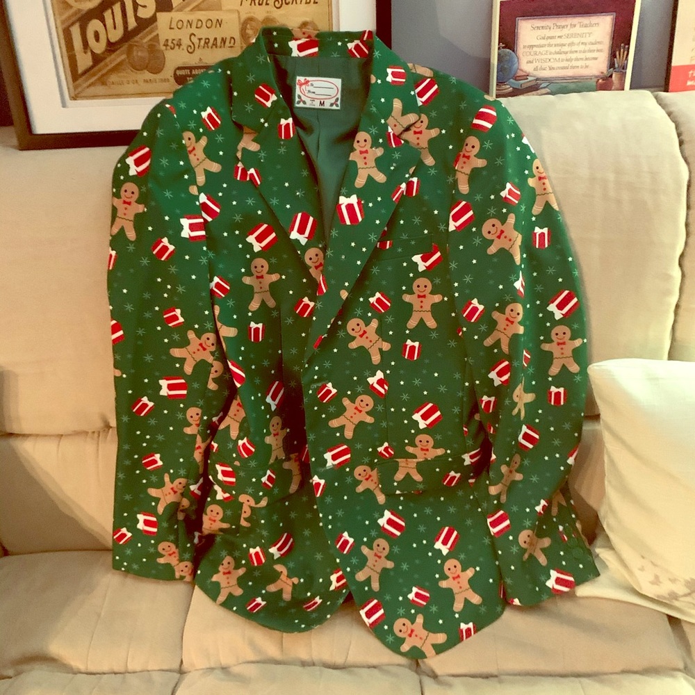 Gingerbread man suit jacket